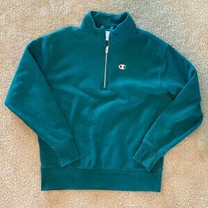 Champion Green Long Sleeve Quarter Zip